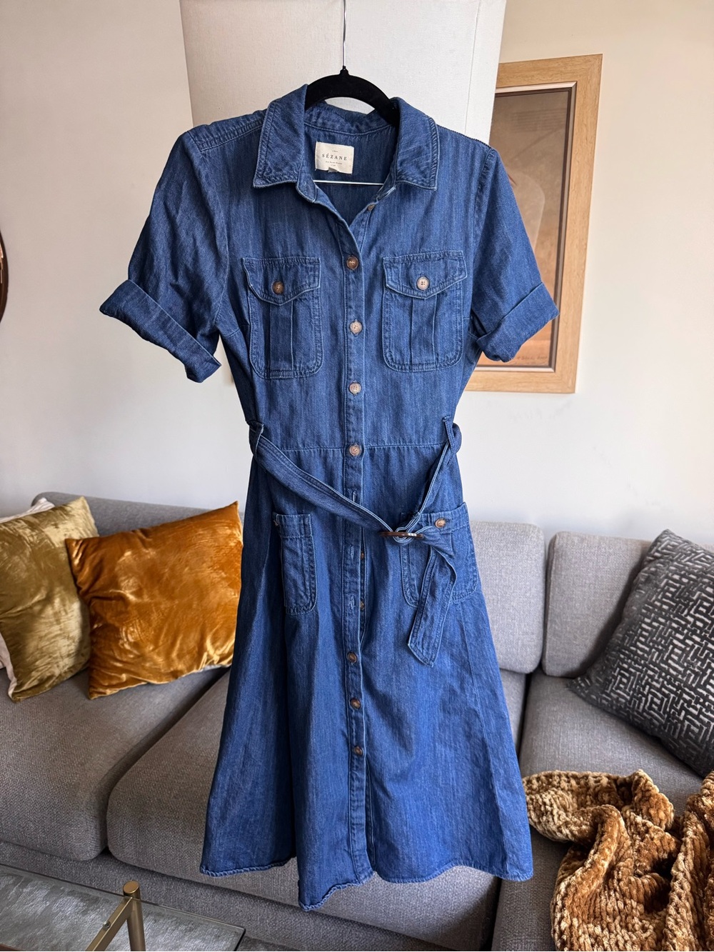 Sézane - Raquel Dress Deep Blue
